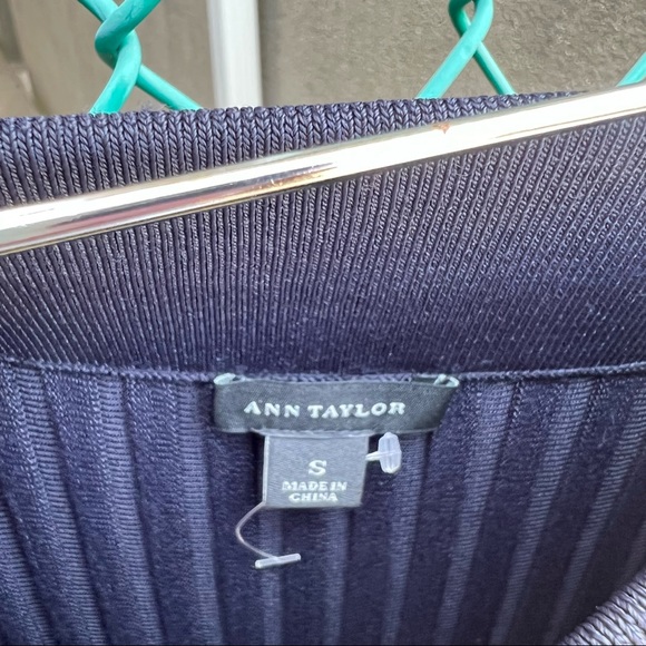 Ann Taylor Pleated Two-Tone Skirt S - Picture 2 of 12